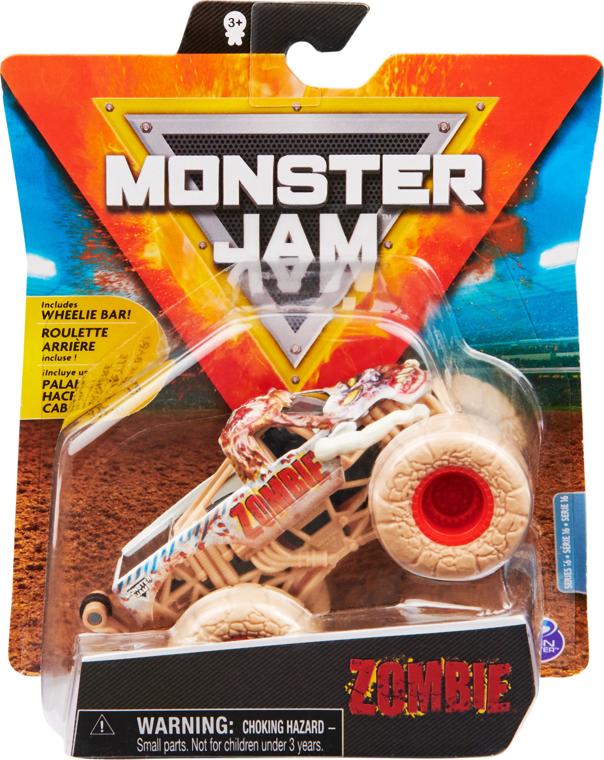 Hot Wheels Monster Trucks 1:24 Scale Vehicles, Collectible Die-Cast Metal  Toy Trucks with Giant Wheels & Stylized Chassis, Gift for Kids Ages 3 Years