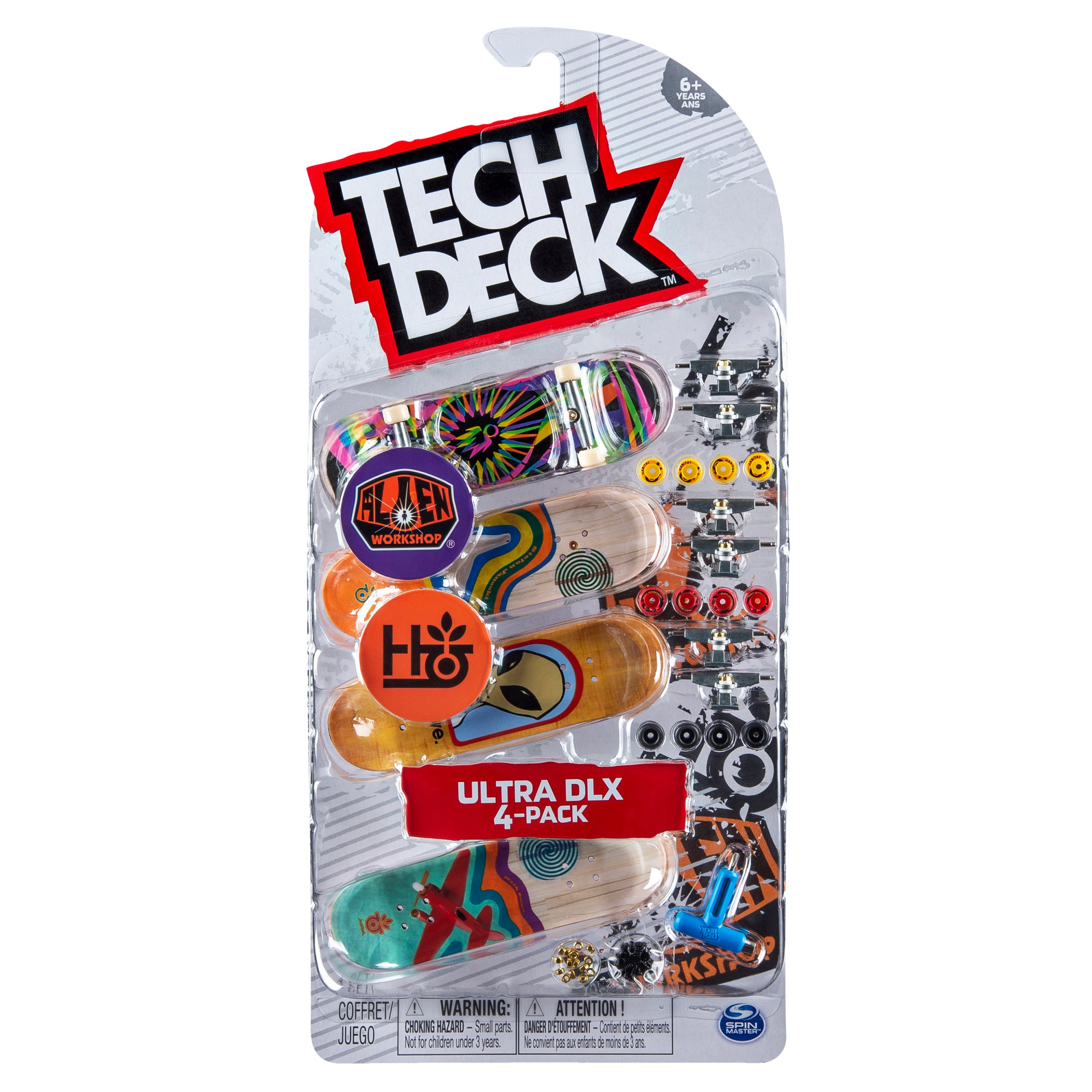 Tech Deck - 96mm Fingerboards - Ultra DLX 4-Pack - Alien