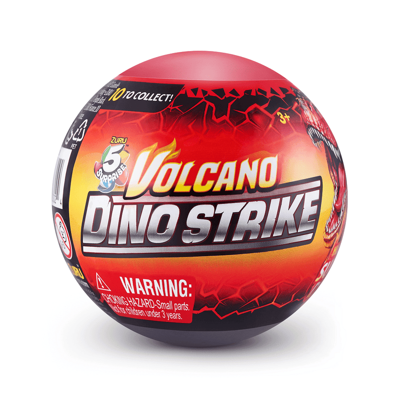 5 Surprise Dino Strike Volcano Series 4 Mystery Collectible Capsule by ZURU