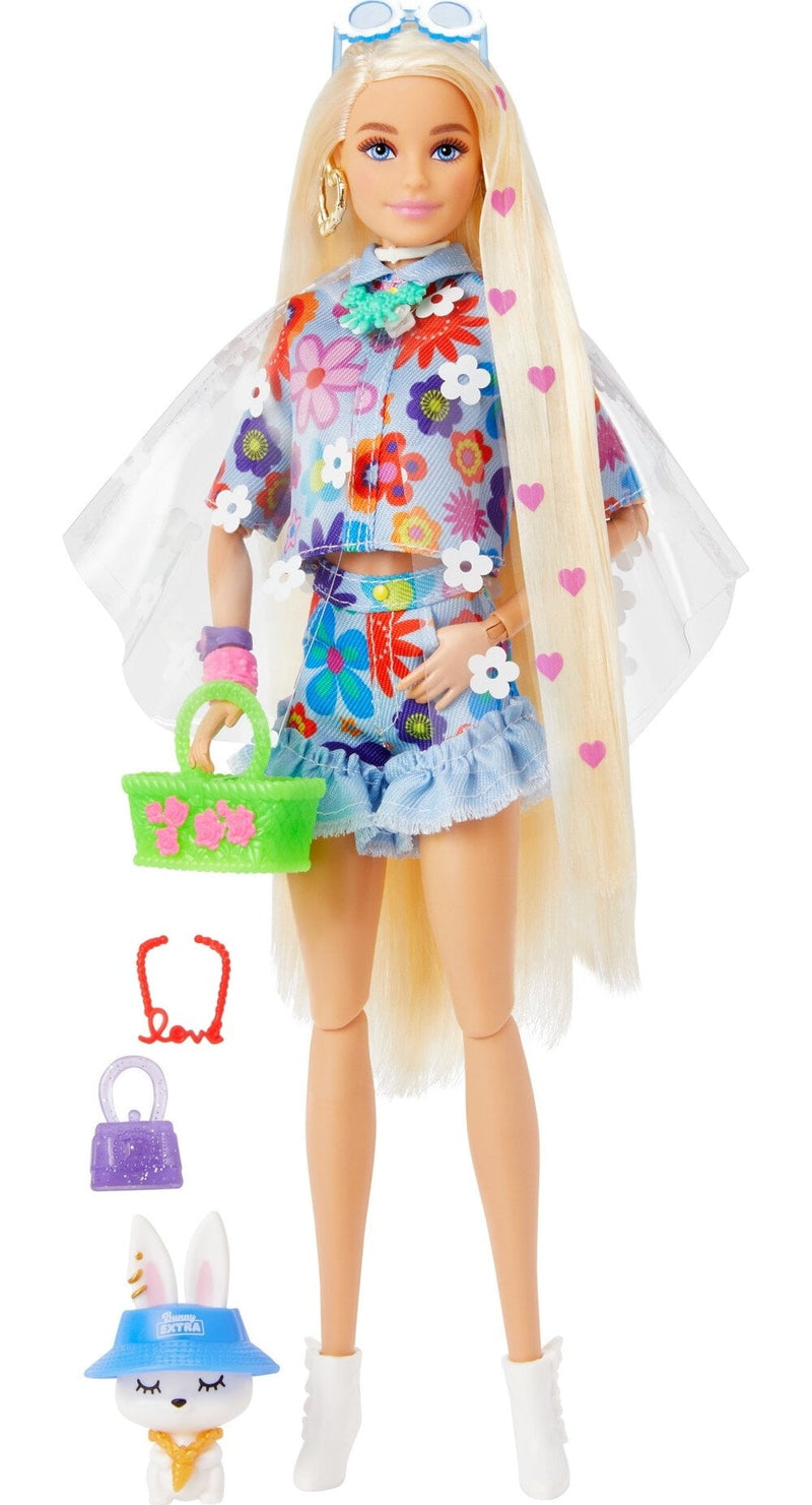 Barbie Doll and Accessories Barbie Extra Doll with Pet Bunny