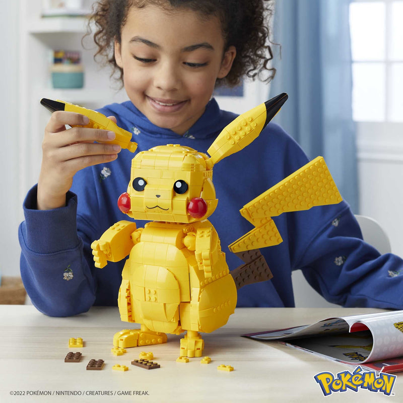 MEGA Pokemon Jumbo Pikachu 12 Inch Tall Toy Building Set