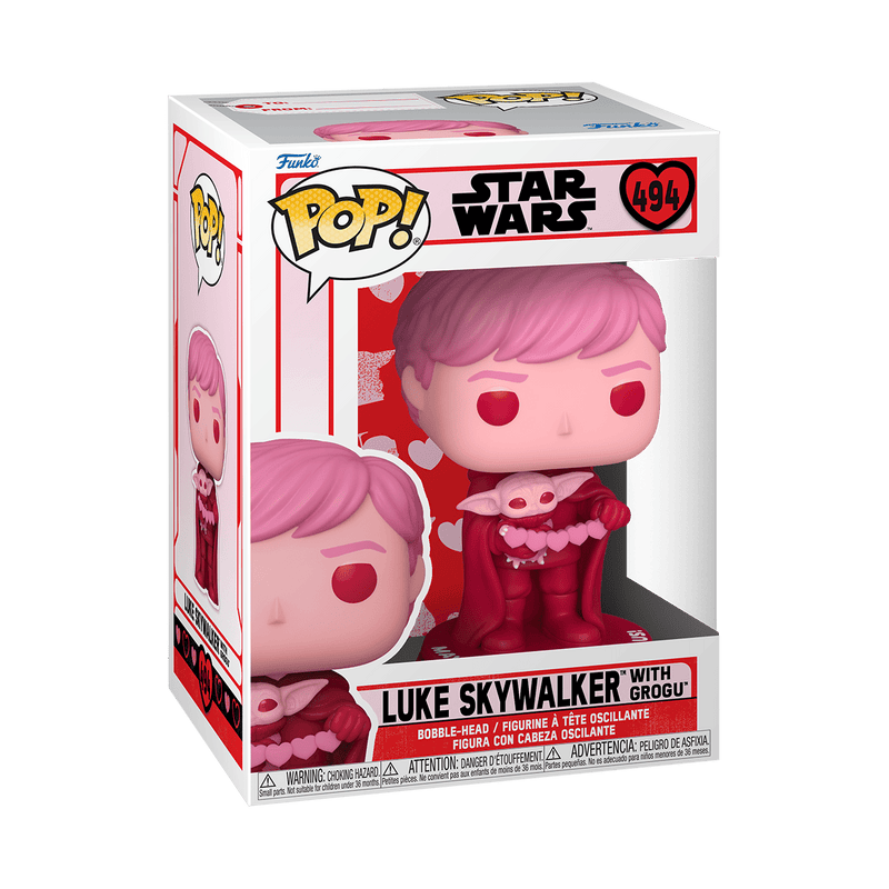 Funko Pop! Star Wars: Valentines - Luke & Grogu Vinyl Bobblehead