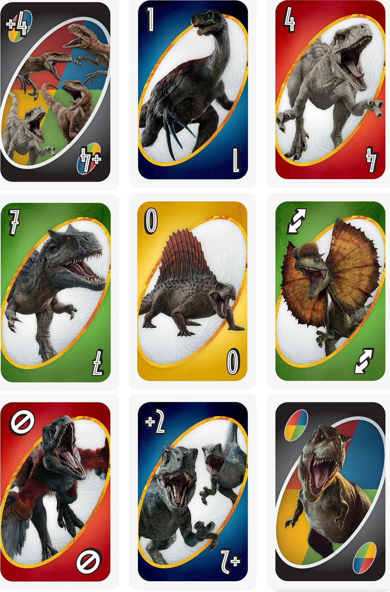 Giant UNO Jurassic World: Dominion Card Game With Oversized Cards