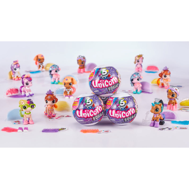 5 Surprise Unicorn Squad Series 2 Mystery Collectible Capsule