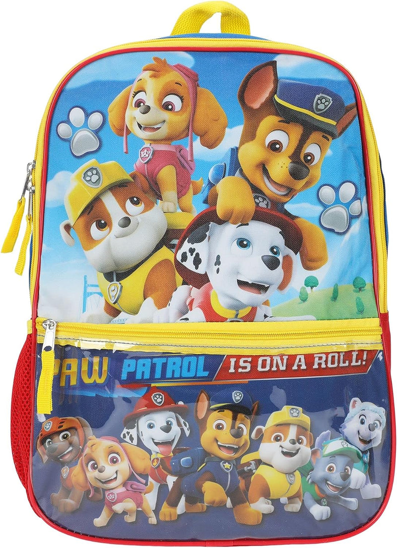 Paw Patrol Heroes Nickelodeon Cartoon 5-Piece Backpack accessories Set for boys