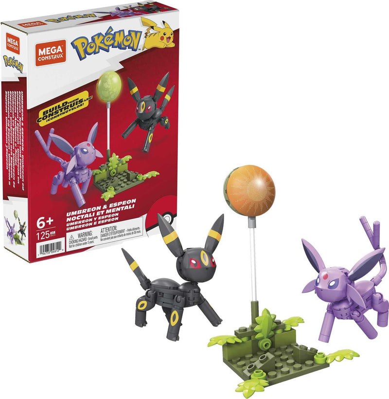 MEGA Pokemon Action Figures Umbreon & Espeon Building Toy Collectible