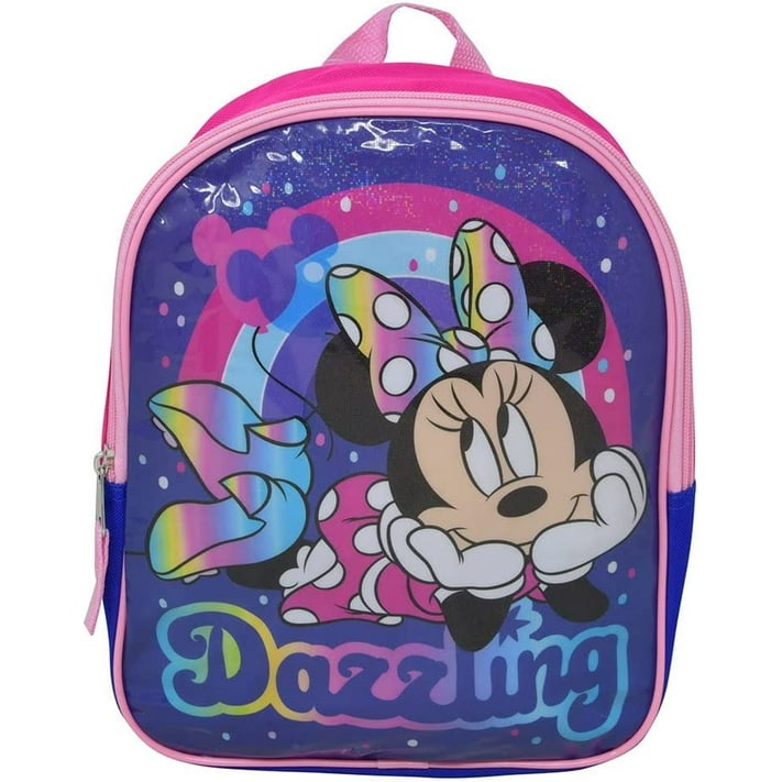 Walt Disneys purple Minnie Mouse school backpack 11" for Kids