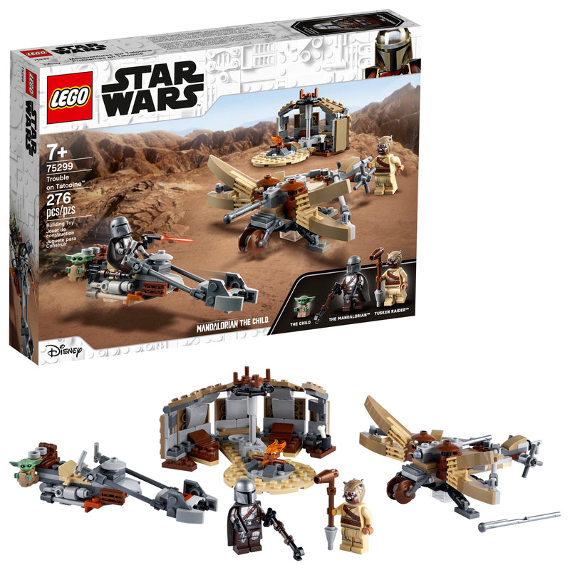 LEGO Star Wars: The Mandalorian Trouble on Tatooine 75299 Building Toy for Kids (277 Pieces)