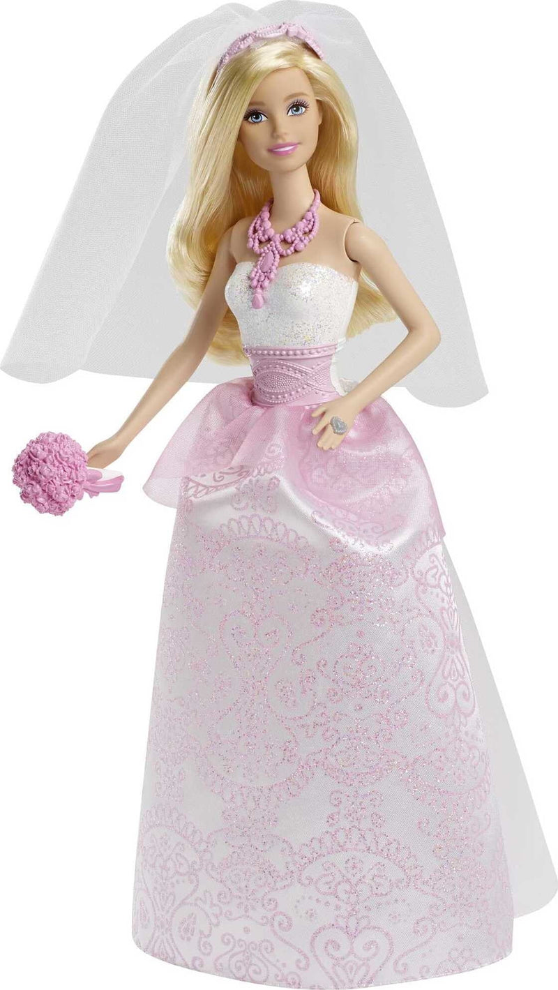 Barbie Bride Doll in Fairytale Wedding Dress with Veil, Bouquet and Accessories