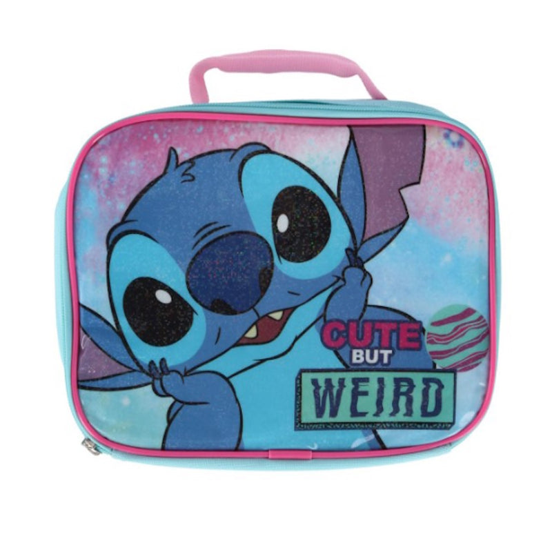 Disney Stitch 16" Backpack with Rectangle Lunch Bag