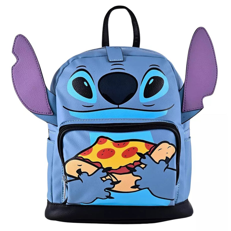 Disney Stitch with Pizza 10" Backpack