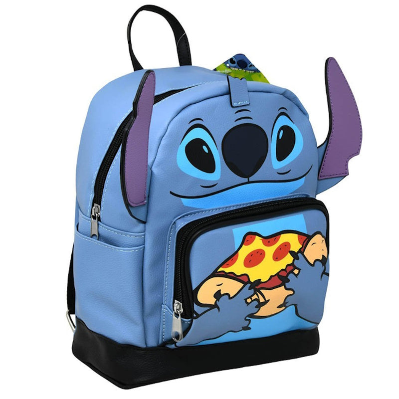 Disney Stitch with Pizza 10" Backpack