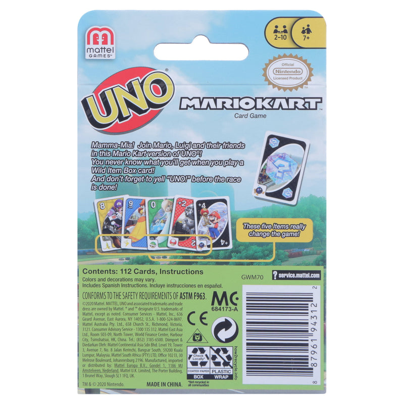 UNO Mario Kart Card Game