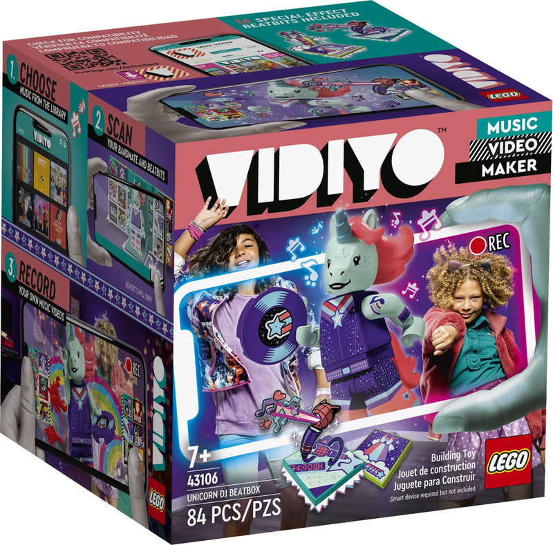 LEGO VIDIYO Unicorn DJ BeatBox 43106 Building Toy (84 Pieces)