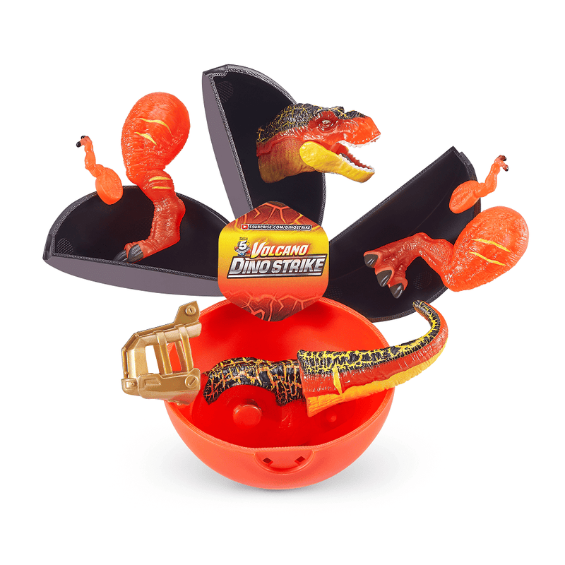 5 Surprise Dino Strike Volcano Series 4 Mystery Collectible Capsule by ZURU