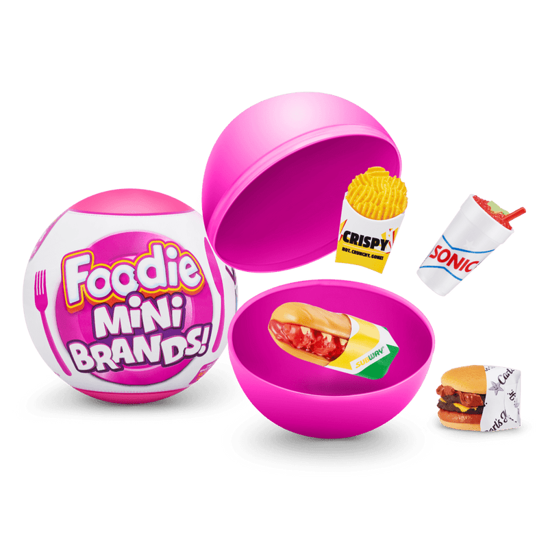 5 Surprise Foodie Mini Brands Mystery Capsule Real Miniature Brands Collectible Toy by ZURU