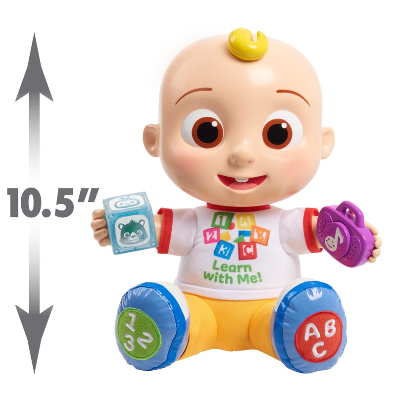 Just Play Cocomelon Interactive Learning JJ Doll with Lights and Sounds, Kids Toys for Ages 18 month
