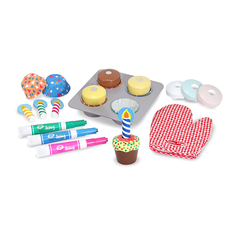 Melissa & Doug Bake & Decorate Cupcake Set