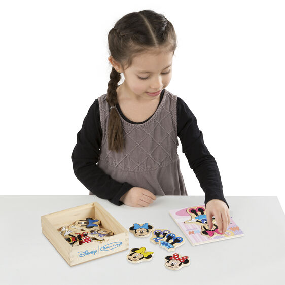 Melissa & Doug Disney Minnie Mouse Wooden Mix and Match Dress-Up