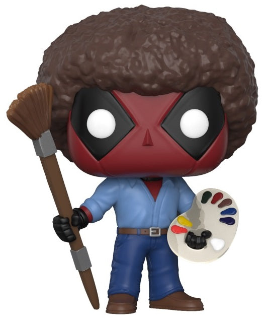 Funko Pop! Marvel: Deadpool as Bob Ross