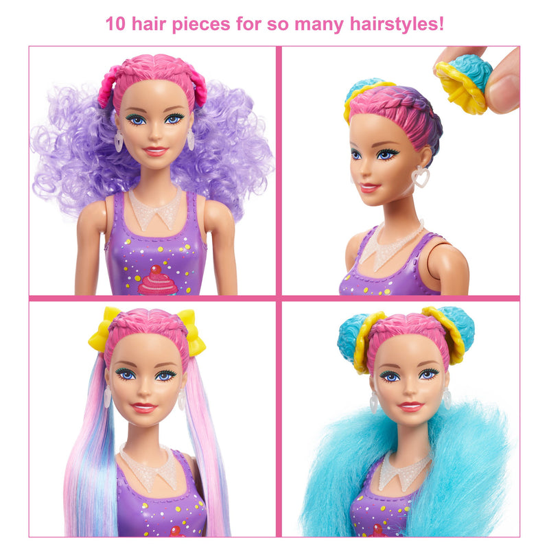 Barbie Color Reveal Glitter! Hair Swaps Doll, Glittery Pink