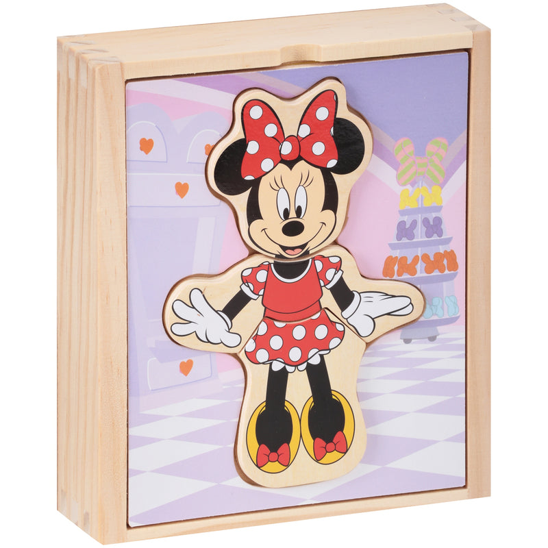 Melissa & Doug Disney Minnie Mouse Wooden Mix and Match Dress-Up