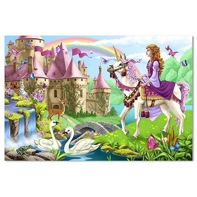 Melissa & Doug Fairy Tale Castle Jumbo Jigsaw Floor Puzzle (48 pcs, 2 x 3 feet)