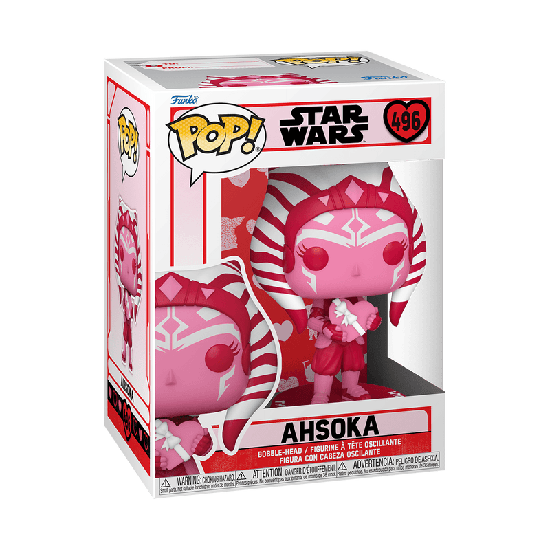 Funko Pop! Star Wars: Valentines - Ahsoka Vinyl Bobblehead