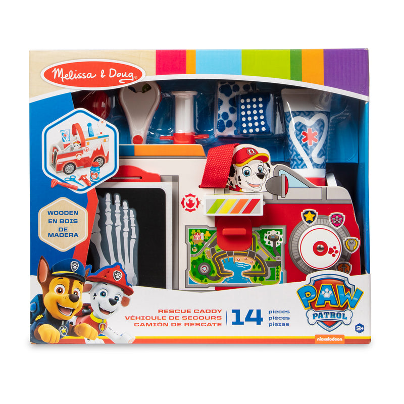 Melissa & Doug PAW Patrol Marshall's Wooden Rescue EMT Caddy (14 Pieces)
