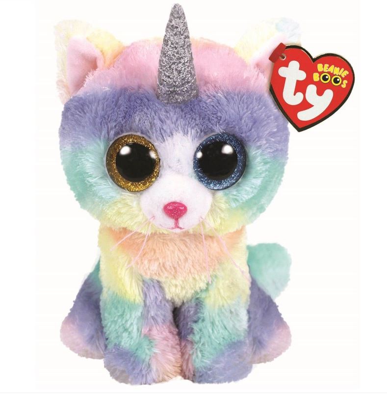 TY Beanie Boos - HEATHER the UniCat (Regular Size - 6 inch)