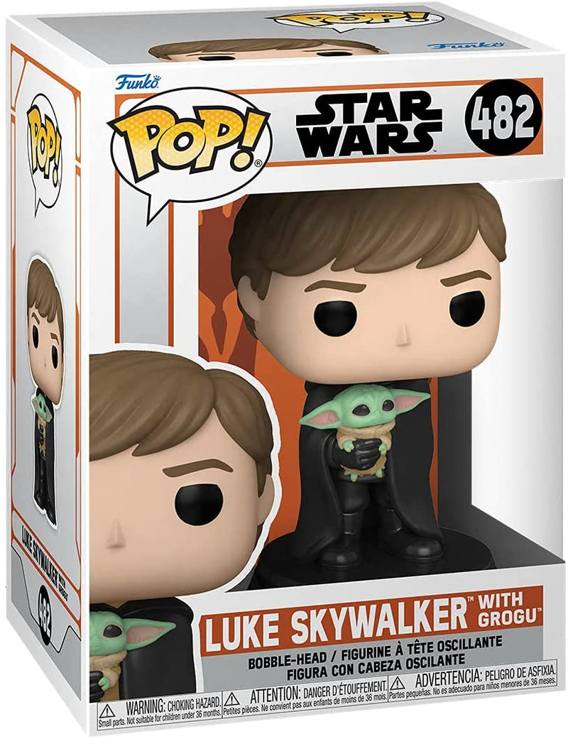 Funko Pop! Star Wars: Mandalorian Luke with Child Baby Yoda Vinyl