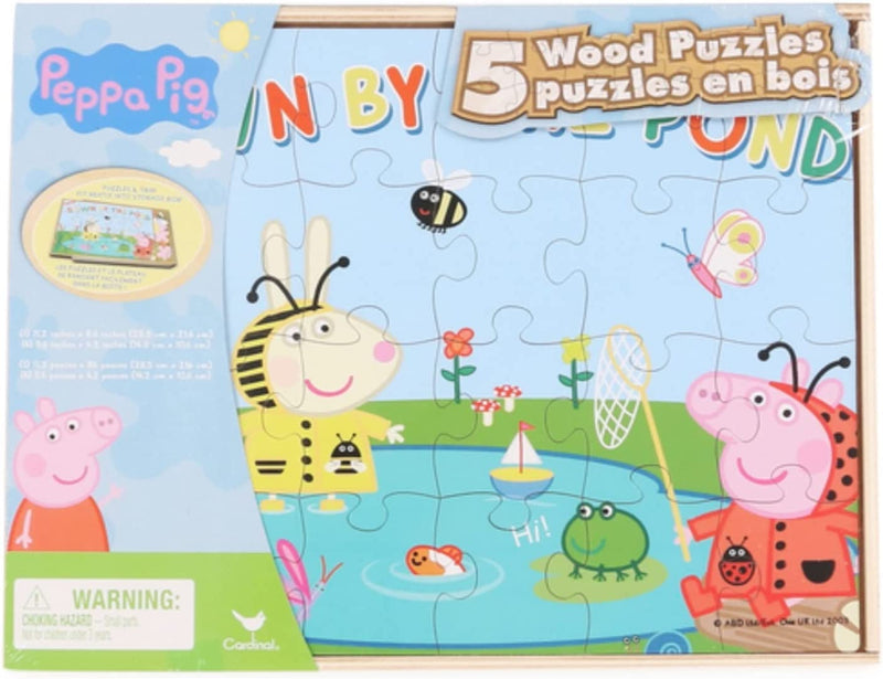 Peppa Pig Wooden 5 Pack Puzzle