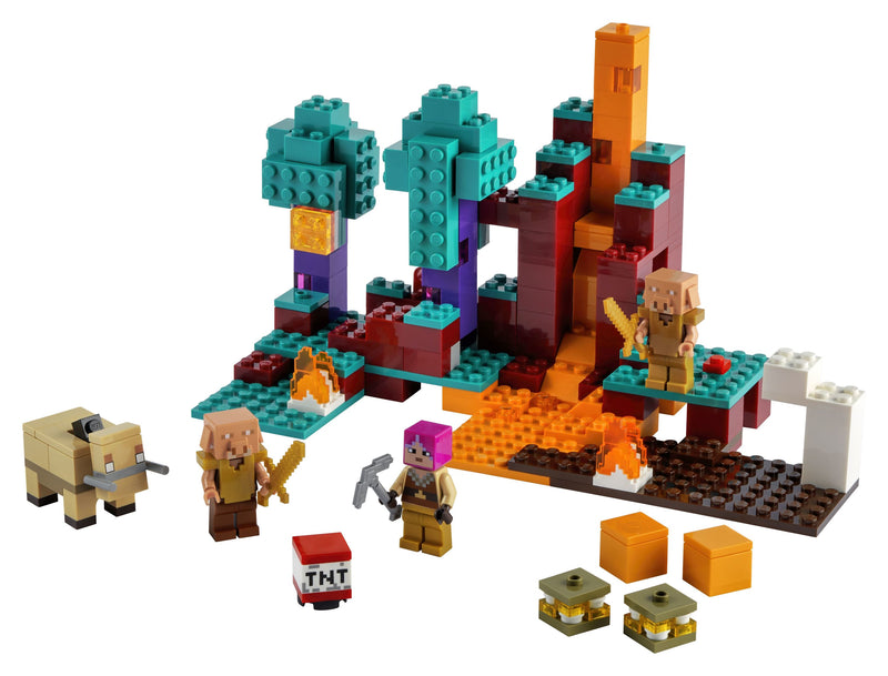 LEGO Minecraft The Warped Forest 21168 Minecraft Nether Playset (287 Pieces)