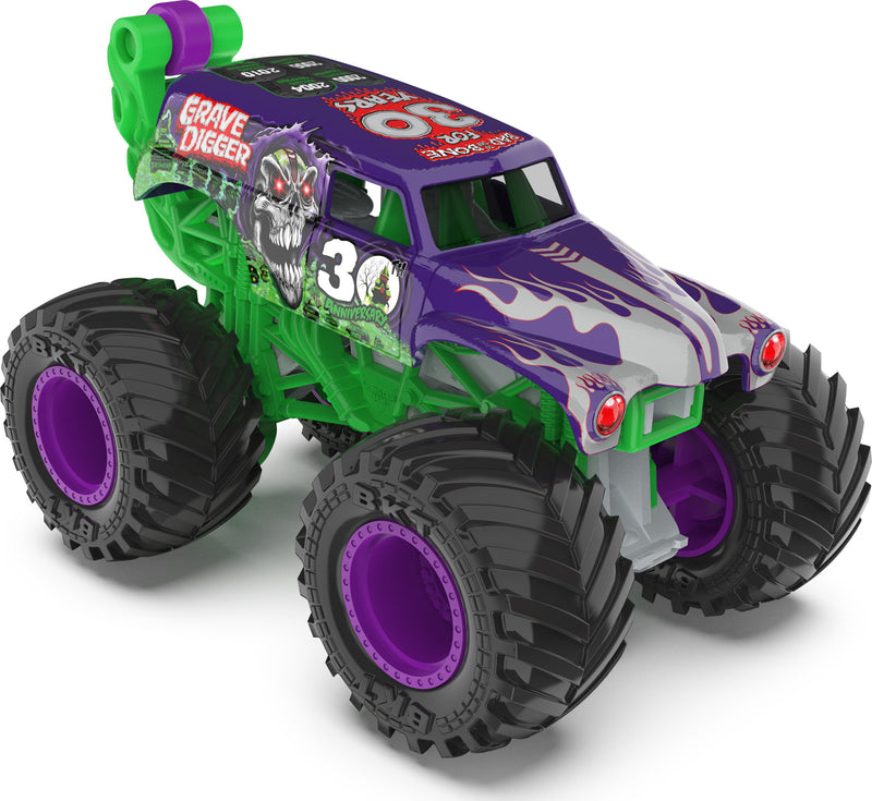 HOT WHEELS MONSTER JAM GRAVE DIGGER CHROME 1:64 SCALE TRUCK FREE SHIPPING!