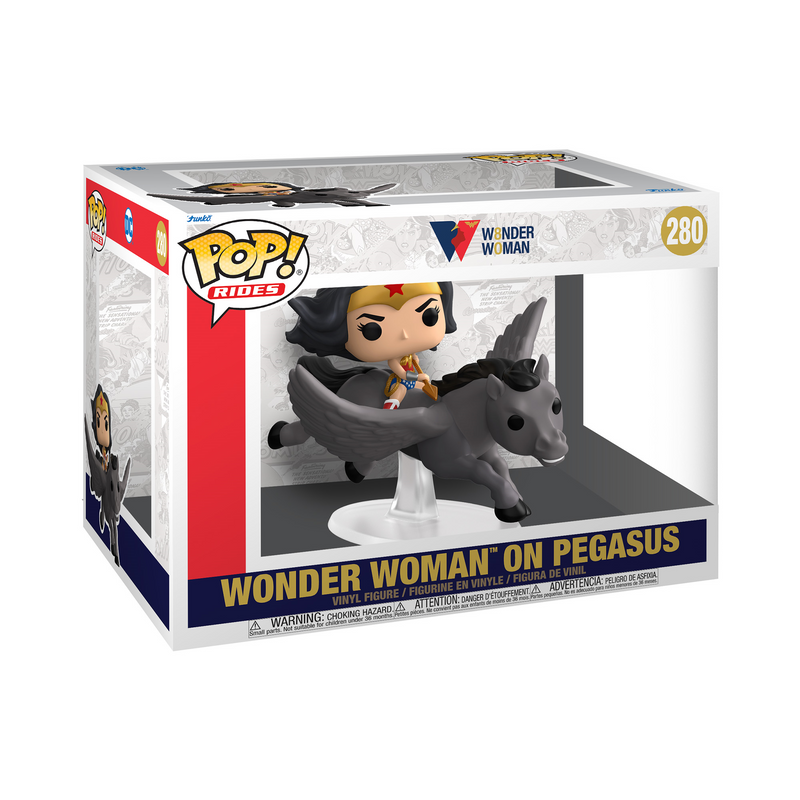 Funko Pop! Ride Super Deluxe: Wonder Woman 80th Anniversary - Wonder Woman on Pegasus