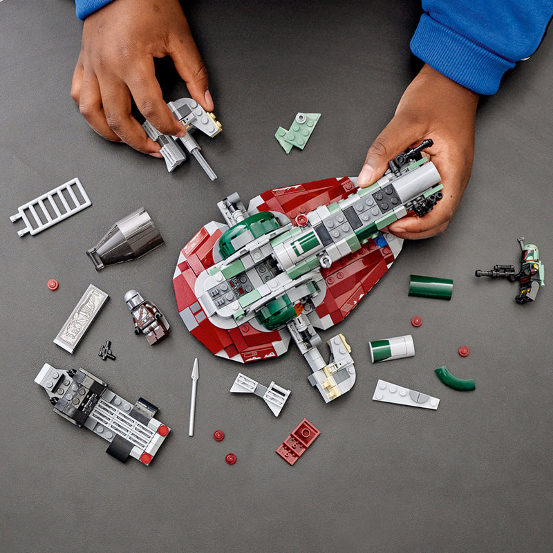 LEGO Star Wars Boba Fett’s Starship 75312 Building Toy; Awesome Gift Idea for Kids (593 Pieces)