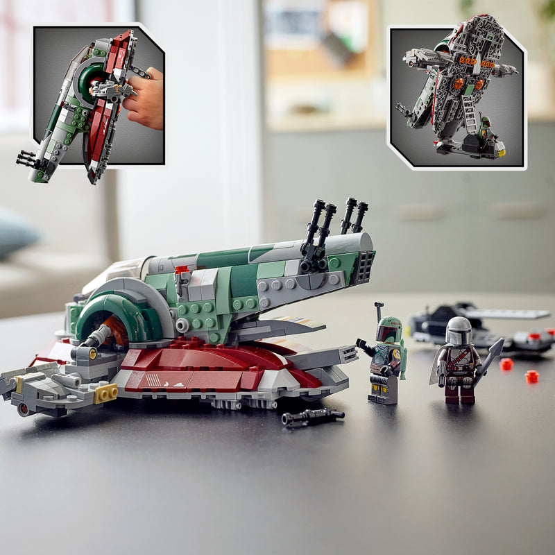 LEGO Star Wars Boba Fett’s Starship 75312 Building Toy; Awesome Gift Idea for Kids (593 Pieces)