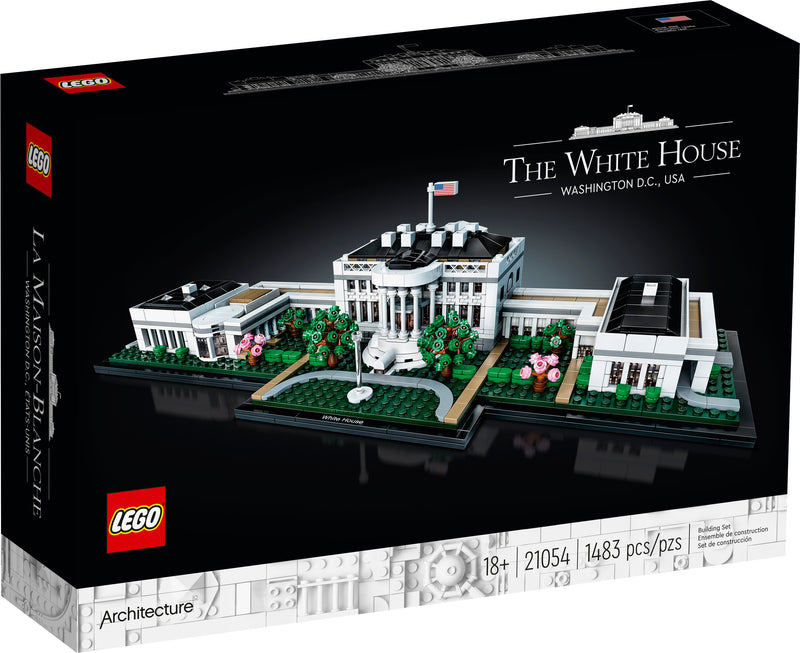 LEGO Architecture Collection: The White House 21054 Building Toy, for Kids and Adults (1,483 Pieces)