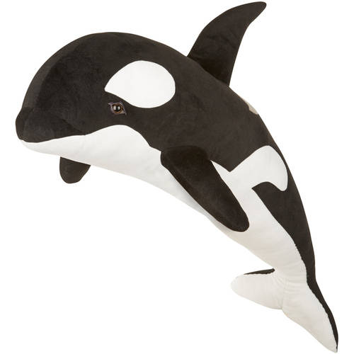 Melissa & Doug Giant Orca Whale - Lifelike Stuffed Animal  (over 3 feet long)