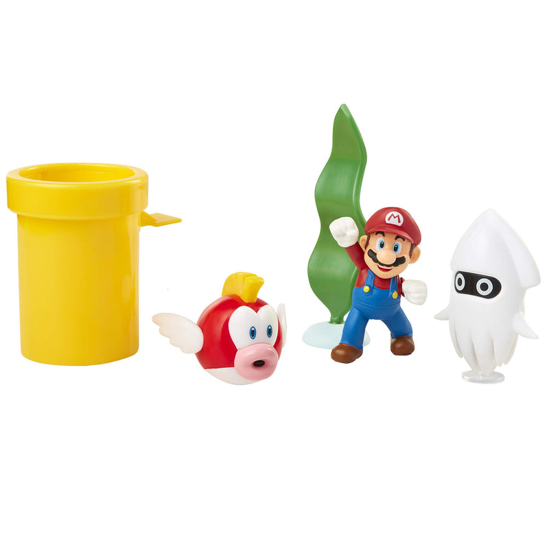 SUPER MARIO Nintendo Underwater Figure Diorama Play Set