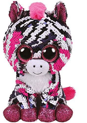 TY Flippables Sequin Plush - ZOEY the Zebra (Regular Size - 6 inch)