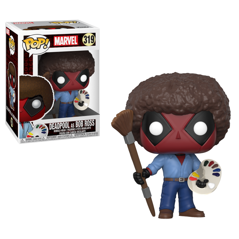 Funko Pop! Marvel: Deadpool as Bob Ross