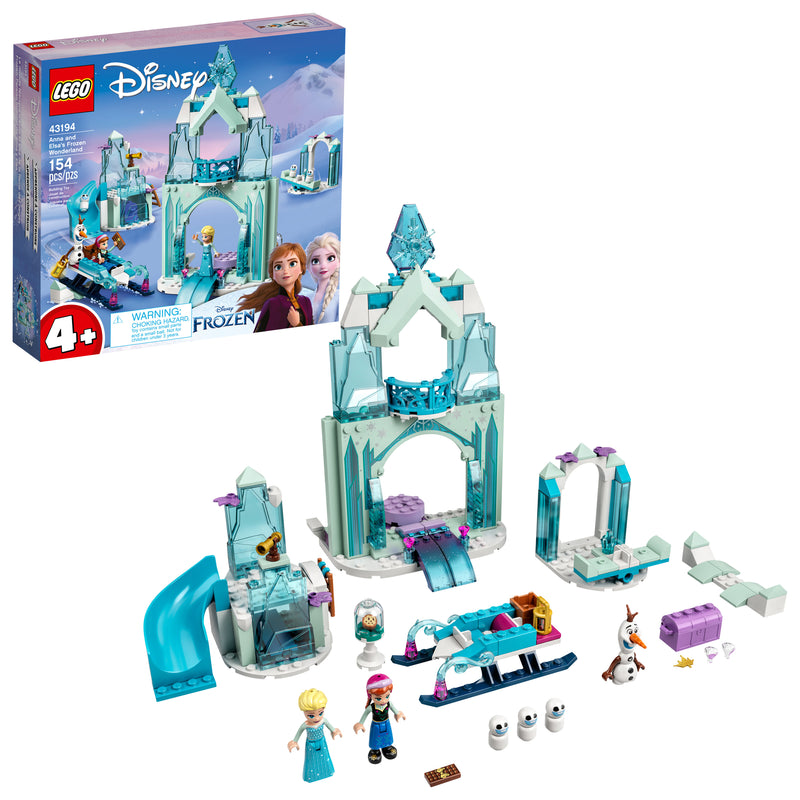 LEGO Disney Anna and Elsa’s Frozen Wonderland 43194 Building Toy That Boosts Creative Fun (154 Pieces)