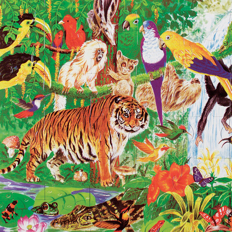 Melissa & Doug Rainforest Floor Puzzle (48 pieces, 2 x 3 feet)