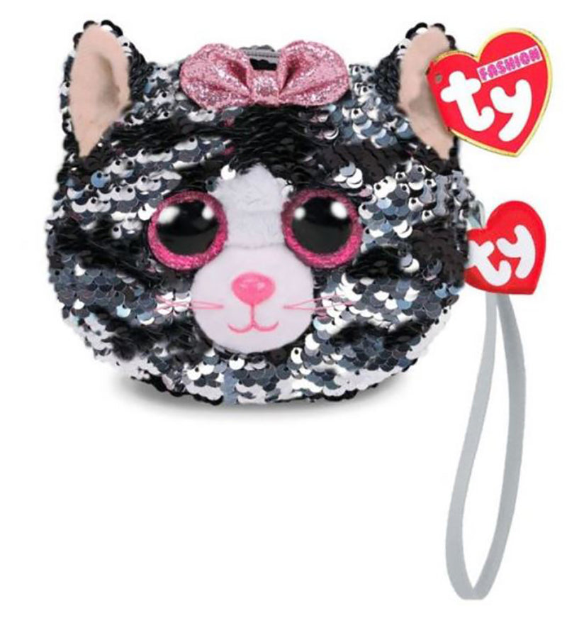 TY Fashion Flippy Sequin Wristlet - KIKI the Cat (5 inch)