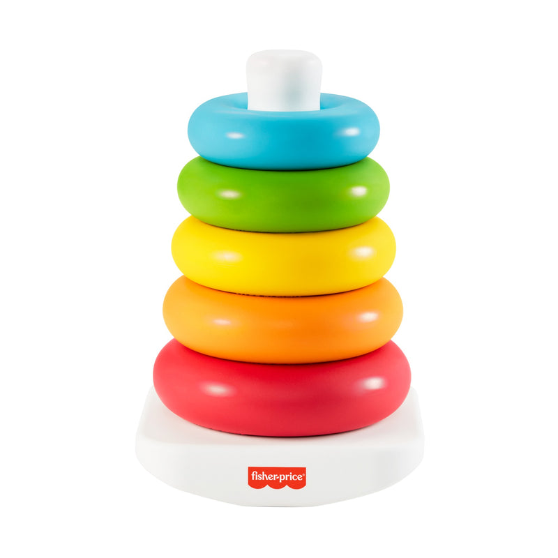 Fisher-Price Rock-A-Stack with 5 Rings, Plant-Based Toy