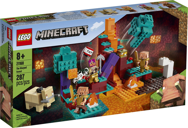 LEGO Minecraft The Warped Forest 21168 Minecraft Nether Playset (287 Pieces)