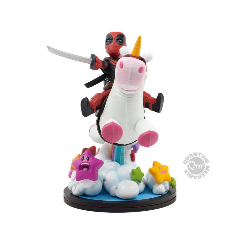 Walmart Exclusive Deadpool x Unicorn QMx 4 inch Everstone Q-fig Max Elite Diorama