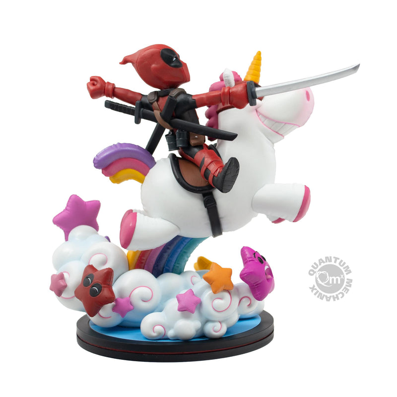 Walmart Exclusive Deadpool x Unicorn QMx 4 inch Everstone Q-fig Max Elite Diorama