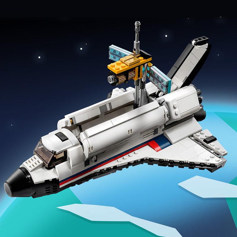 LEGO Creator 3in1 Space Shuttle Adventure 31117 Building Toy for Kids Who Love Creative Fun (486 Pieces)